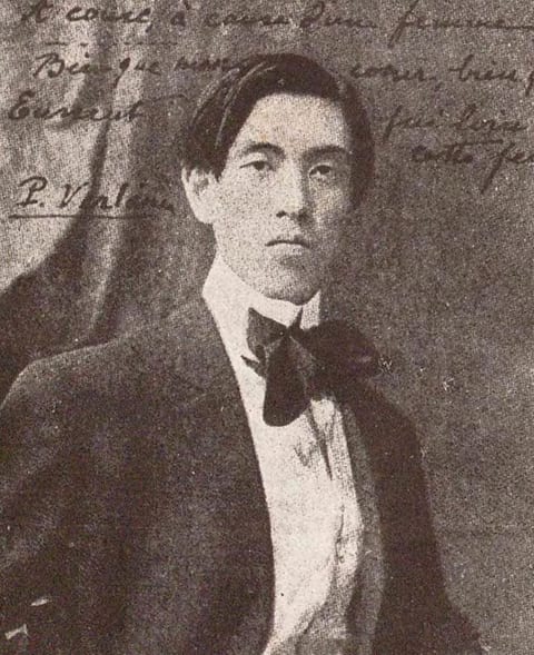 若いころの永井荷風の写真