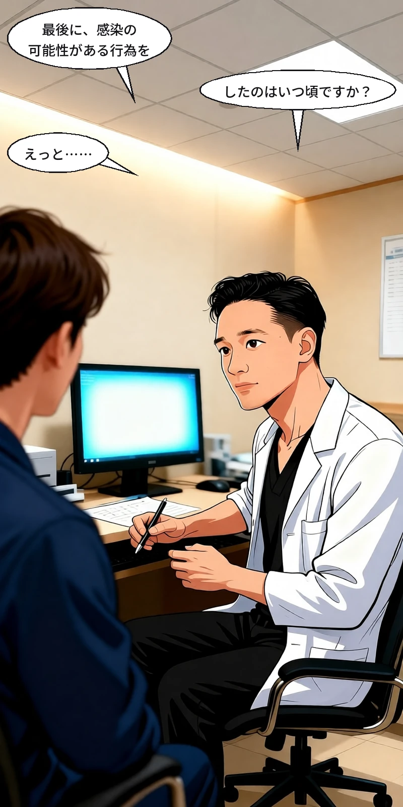 HIVスクリーニング検査が陽性になった人の話。(33/44)